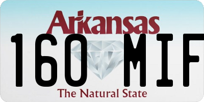 AR license plate 160MIF
