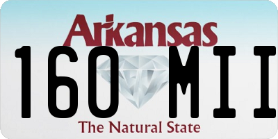 AR license plate 160MII