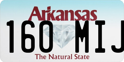 AR license plate 160MIJ