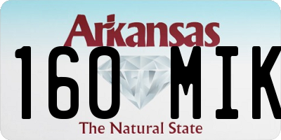 AR license plate 160MIK