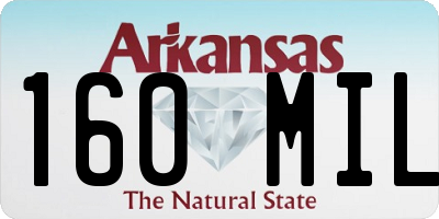AR license plate 160MIL