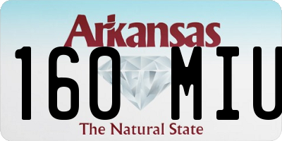 AR license plate 160MIU