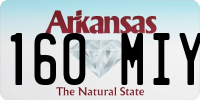 AR license plate 160MIY