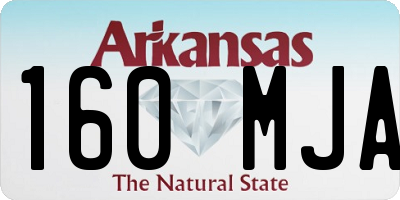 AR license plate 160MJA