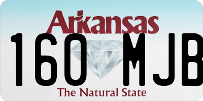 AR license plate 160MJB