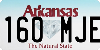 AR license plate 160MJE