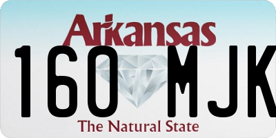 AR license plate 160MJK