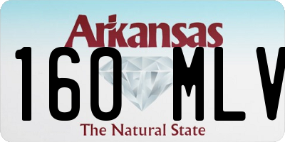 AR license plate 160MLV