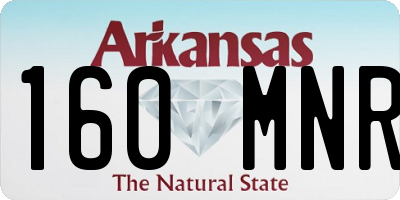 AR license plate 160MNR