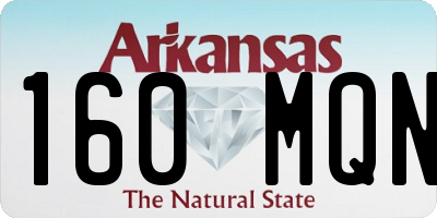 AR license plate 160MQN