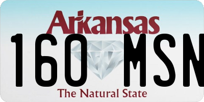 AR license plate 160MSN