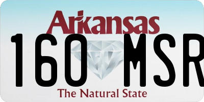 AR license plate 160MSR