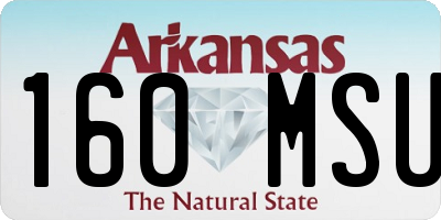 AR license plate 160MSU