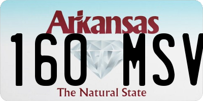 AR license plate 160MSV