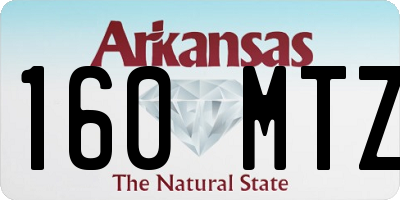 AR license plate 160MTZ