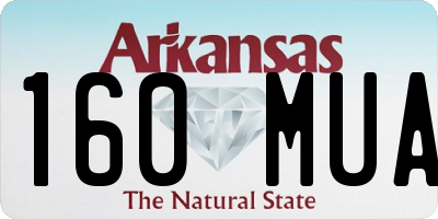 AR license plate 160MUA