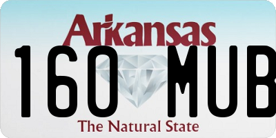 AR license plate 160MUB