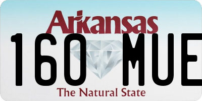 AR license plate 160MUE