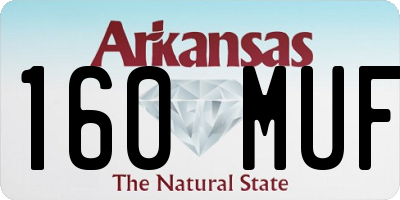AR license plate 160MUF