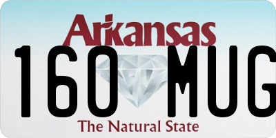AR license plate 160MUG
