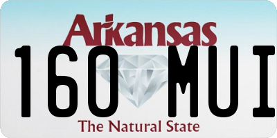 AR license plate 160MUI