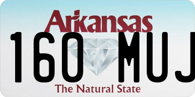 AR license plate 160MUJ