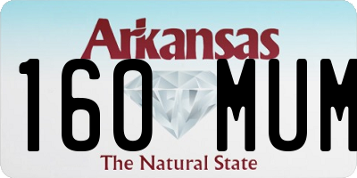 AR license plate 160MUM