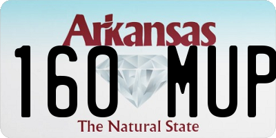 AR license plate 160MUP