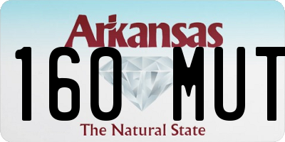 AR license plate 160MUT