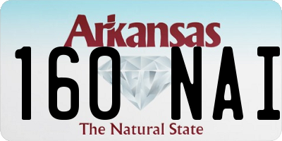 AR license plate 160NAI