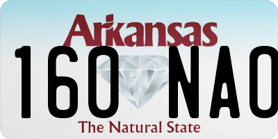AR license plate 160NAO