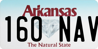 AR license plate 160NAV