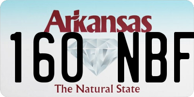 AR license plate 160NBF
