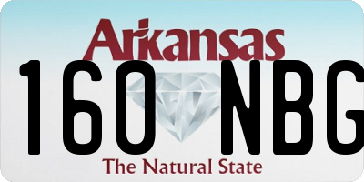 AR license plate 160NBG