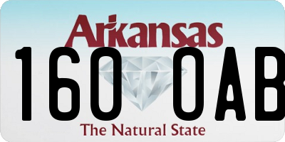 AR license plate 160OAB