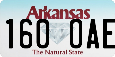AR license plate 160OAE