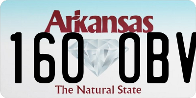 AR license plate 160OBV
