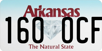 AR license plate 160OCF