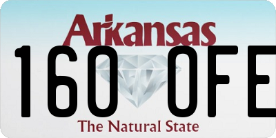 AR license plate 160OFE