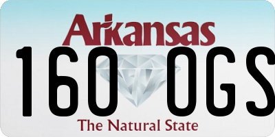 AR license plate 160OGS