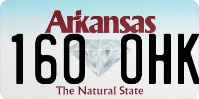 AR license plate 160OHK