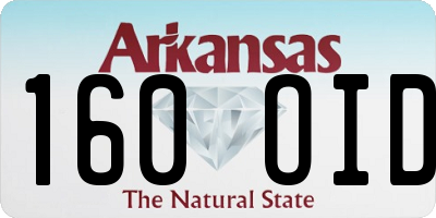 AR license plate 160OID
