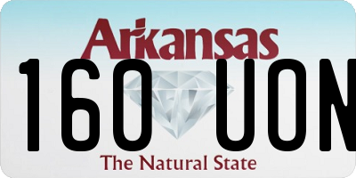 AR license plate 160UON