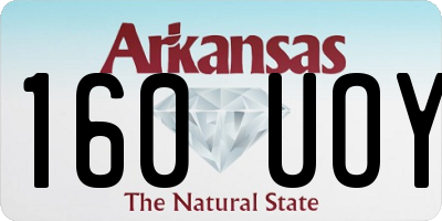 AR license plate 160UOY