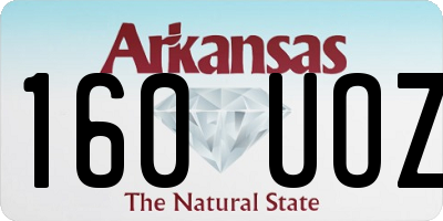 AR license plate 160UOZ