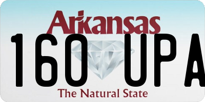AR license plate 160UPA
