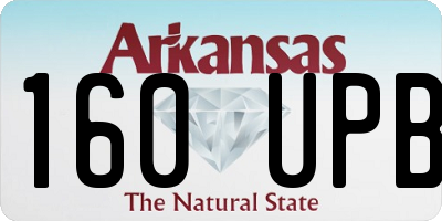 AR license plate 160UPB