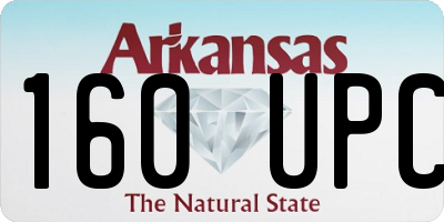 AR license plate 160UPC