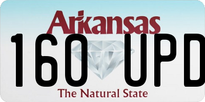 AR license plate 160UPD