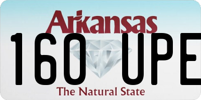 AR license plate 160UPE